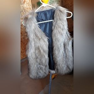 Faux fur vest